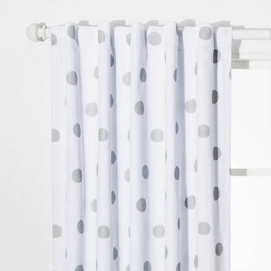 42” x 84” Pillowfort Silver Dot Blackout Curtain Panel - 1 Panel