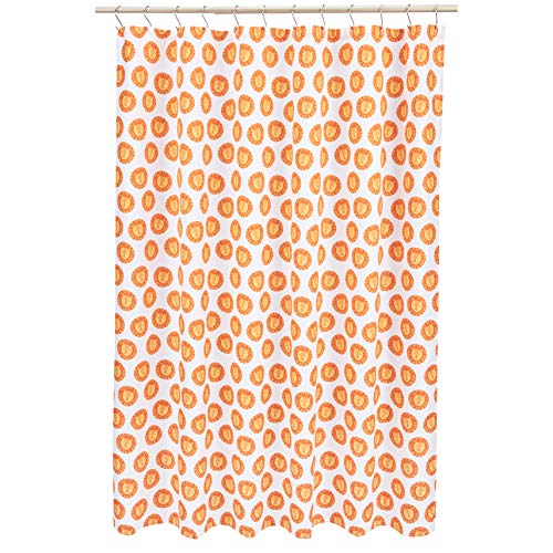 72” Laughing Lions Microfiber Bathroom Shower Curtain