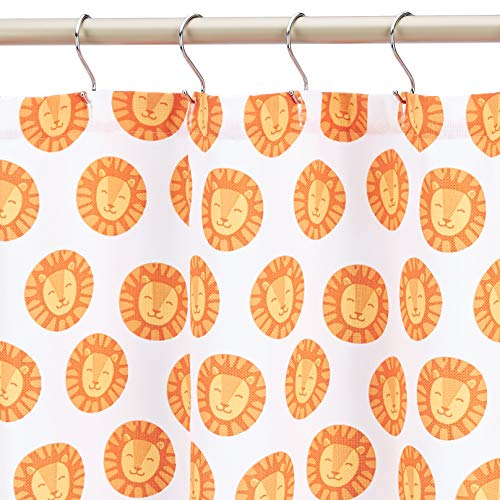 72” Laughing Lions Microfiber Bathroom Shower Curtain
