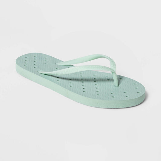 XS Mint Shower Flip Flop Sandals - Room Essentials