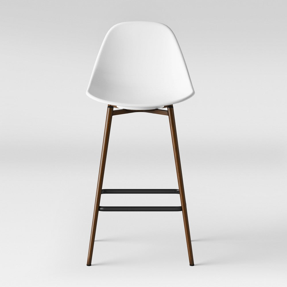 Copley Plastic Counter Height Barstool White - Threshold