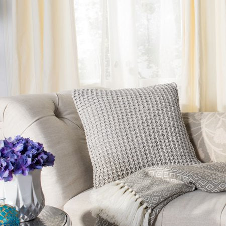 Safavieh Haven Knit Pillow Grey