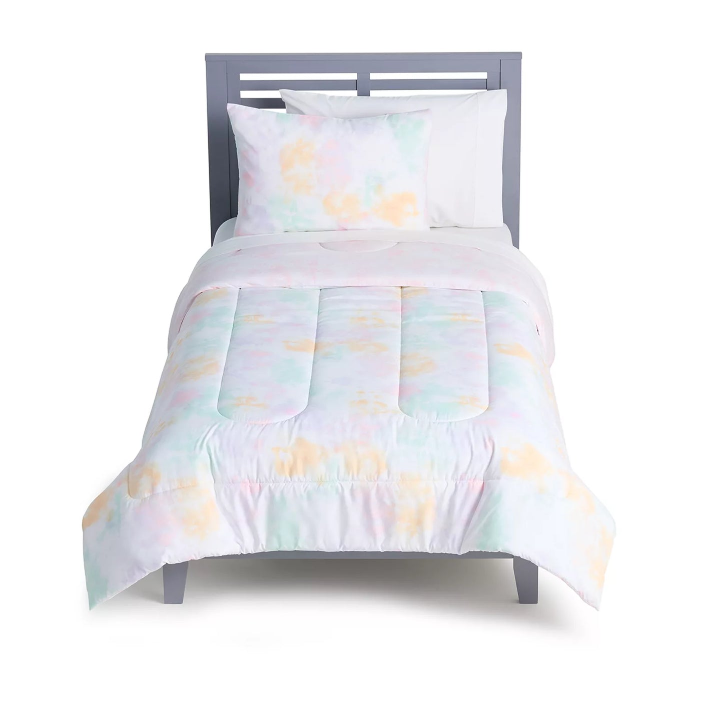 The Big One Kids Mylah Tie Dye Reversible Comforter Set with Shams - Twin