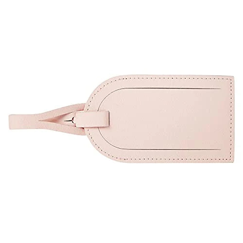 Kikki. K Pink Leather Luggage Tag