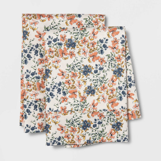 King Printed Performance 400 Thread Count Pillowcase Set Ditsy Floral - Threshold