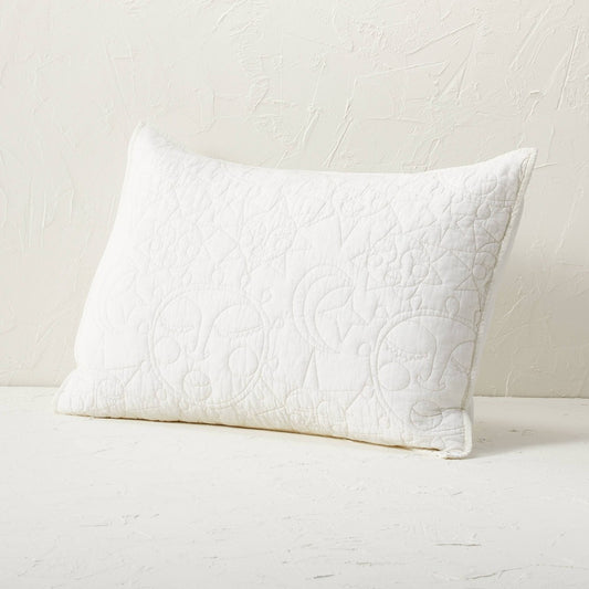Standard Early Rising Sun Quilt Pillow Sham Cream - Opalhouse