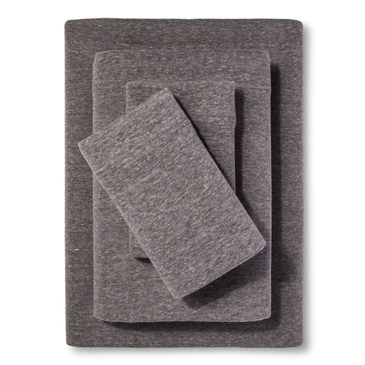 Twin Jersey Sheet Set Heather Gray - Room Essentials