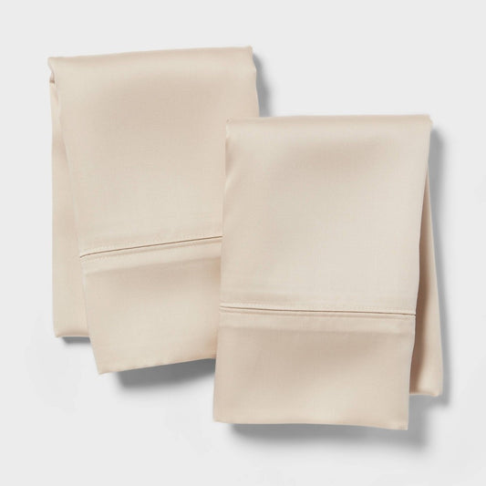 Standard 320 Thread Count Cool TENCEL® Lyocell Pillowcase True Khaki - Threshold