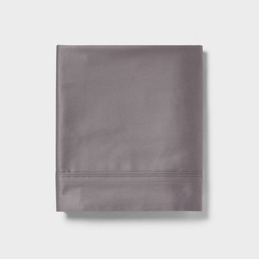 As Is Full 400 Thread Count Performance Flat Sheet Classic Gray - Threshold