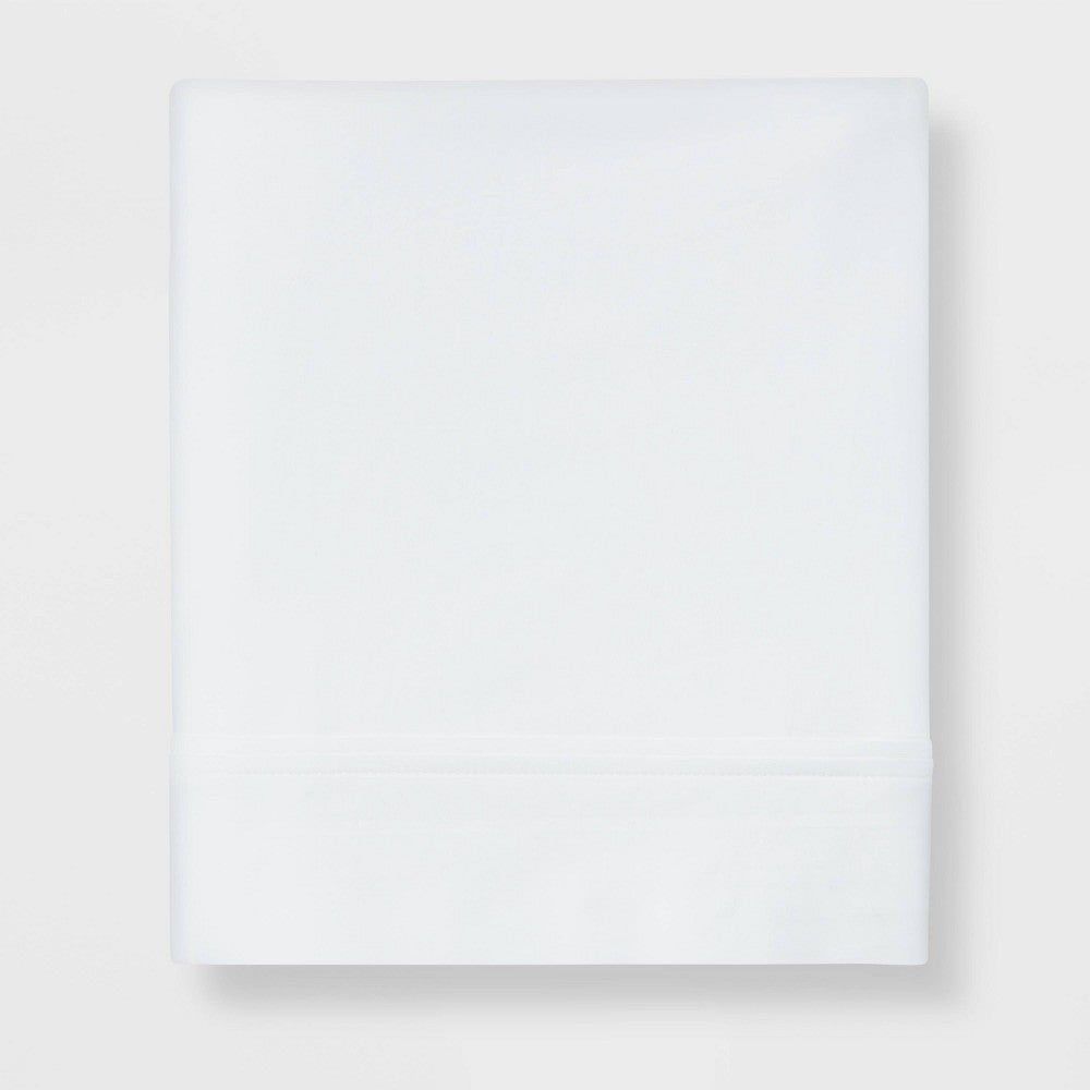 As Is King 400 Thread Count Performance Flat Sheet White - Threshold
