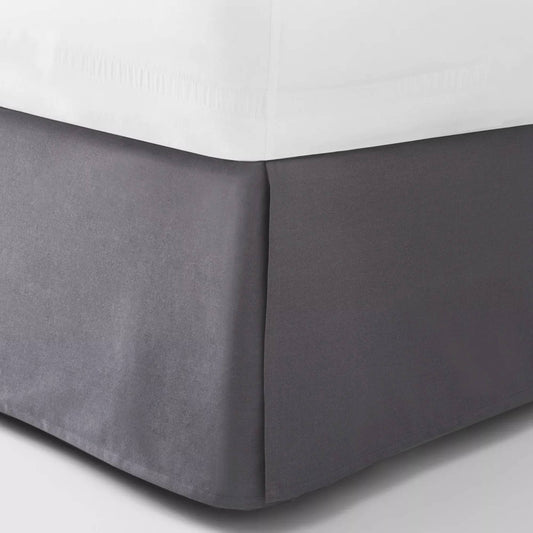 As Is Full Bedskirt Dark Gray - Room Essentials