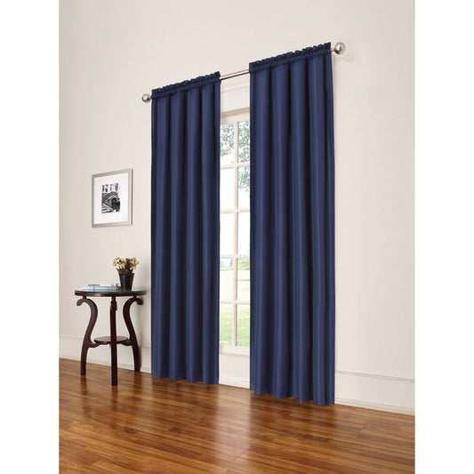 42"x63" Eclipse Blackout Braxton Curtain Panel Blue - 1 Panel