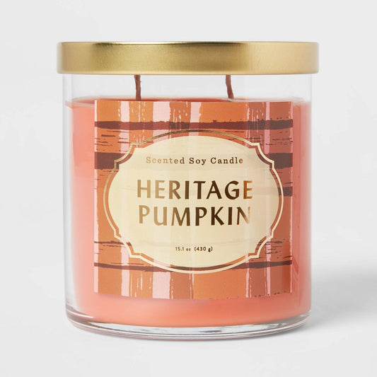 Glass Jar Heritage Pumpkin Candle - Opalhouse