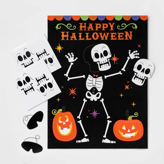 Pin the Skeleton Game Halloween Party Kit - Hyde & EEK!