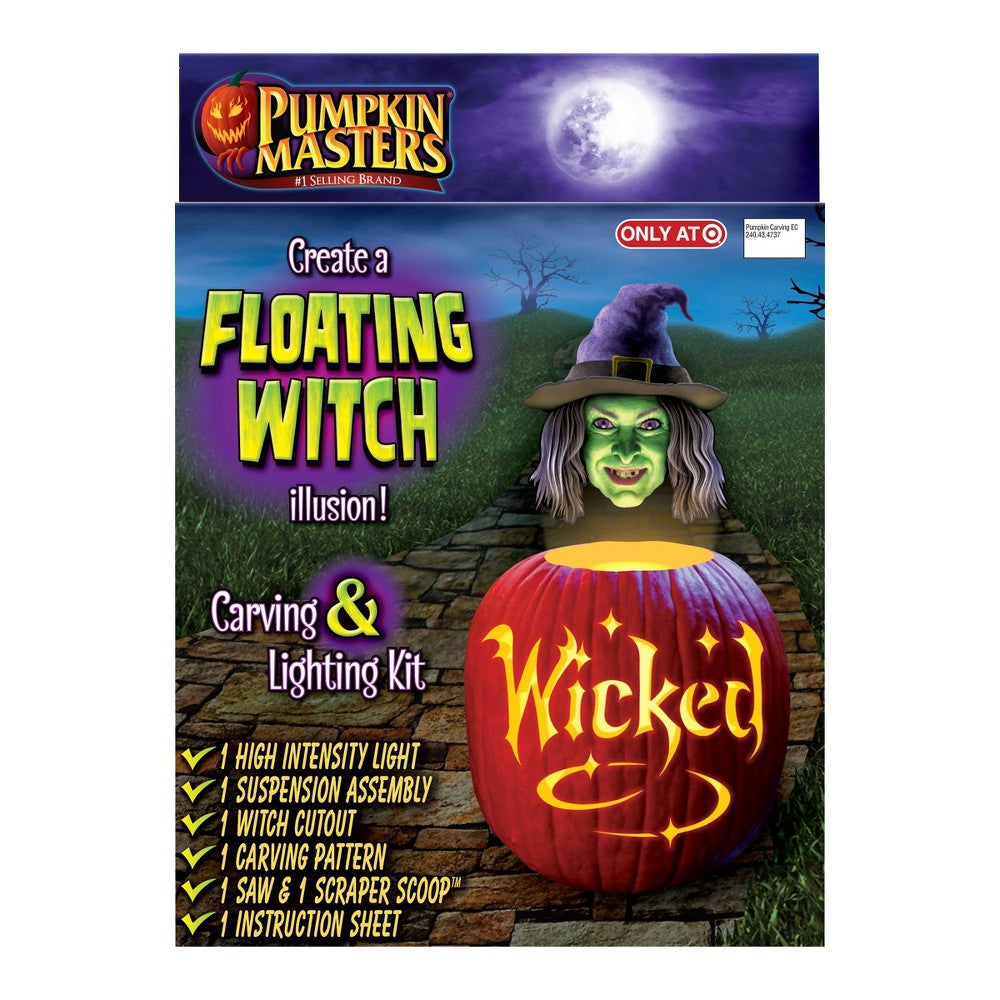 Halloween Pumpkin Masters Floating Witch Halloween Decorating Kit