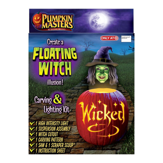 Halloween Pumpkin Masters Floating Witch Halloween Decorating Kit