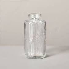 Ribbed Clear Glass Bud Vase - Hearth & Hand