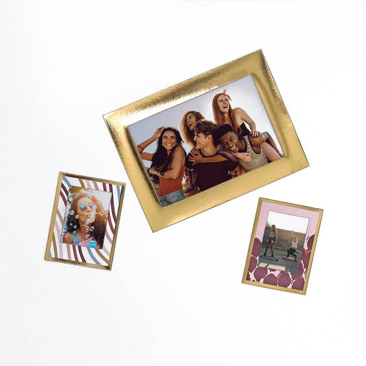 Shabby Chic Locker Magnetic Picture Frames Decor - 6ct