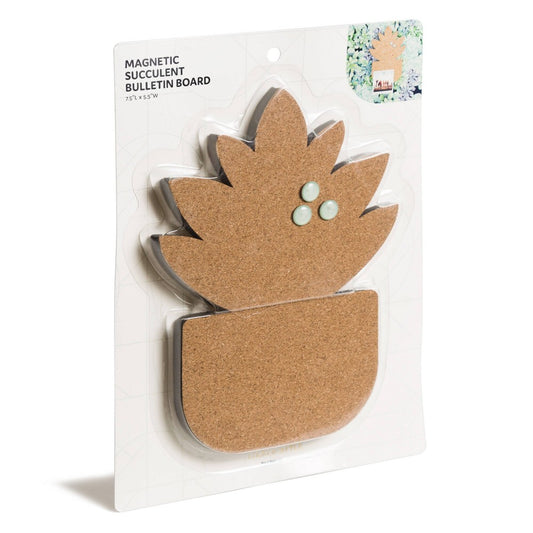 Locker Style Magnetic Succulent Plant Shaped Bulletin Corkboard