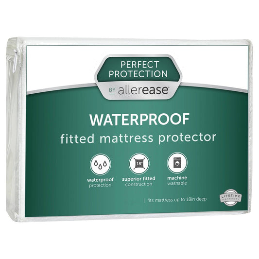 As Is Allerease Twin Clean Boost Waterproof Fitted Mattress Protector