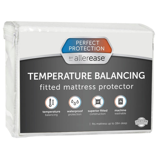 As Is Allerease Twin Temperature Regulating Fitted Mattress Protector