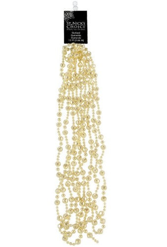 Dyno Crystal Bead Bead Garland Gold Plastic