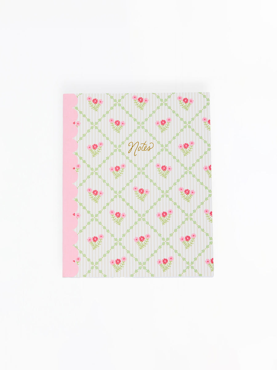 Scallop Notebook | Cottage Trellis