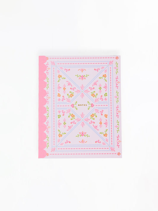 Scallop Notebook | Floral Stitch