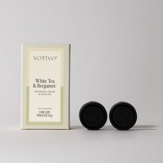 White Tea & Bergamot Car Fragrance (2 Pack)