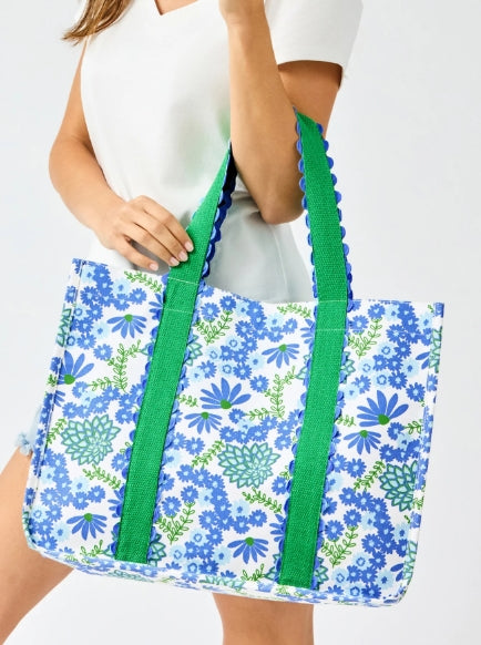 Monaco Tote Bag | Daisy Chain White