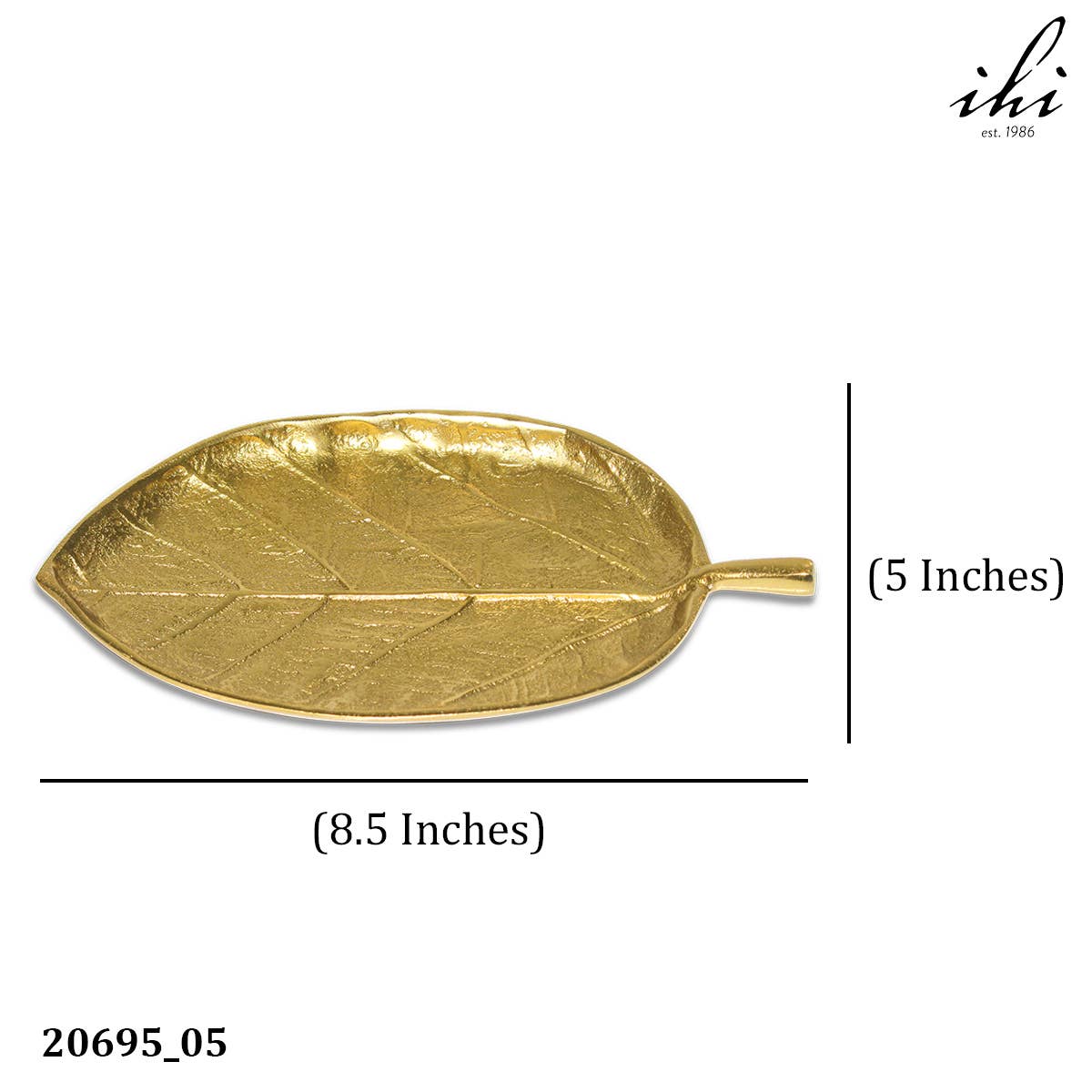 Eco-Friendly Alum Leaf Plate, Assorted 8"