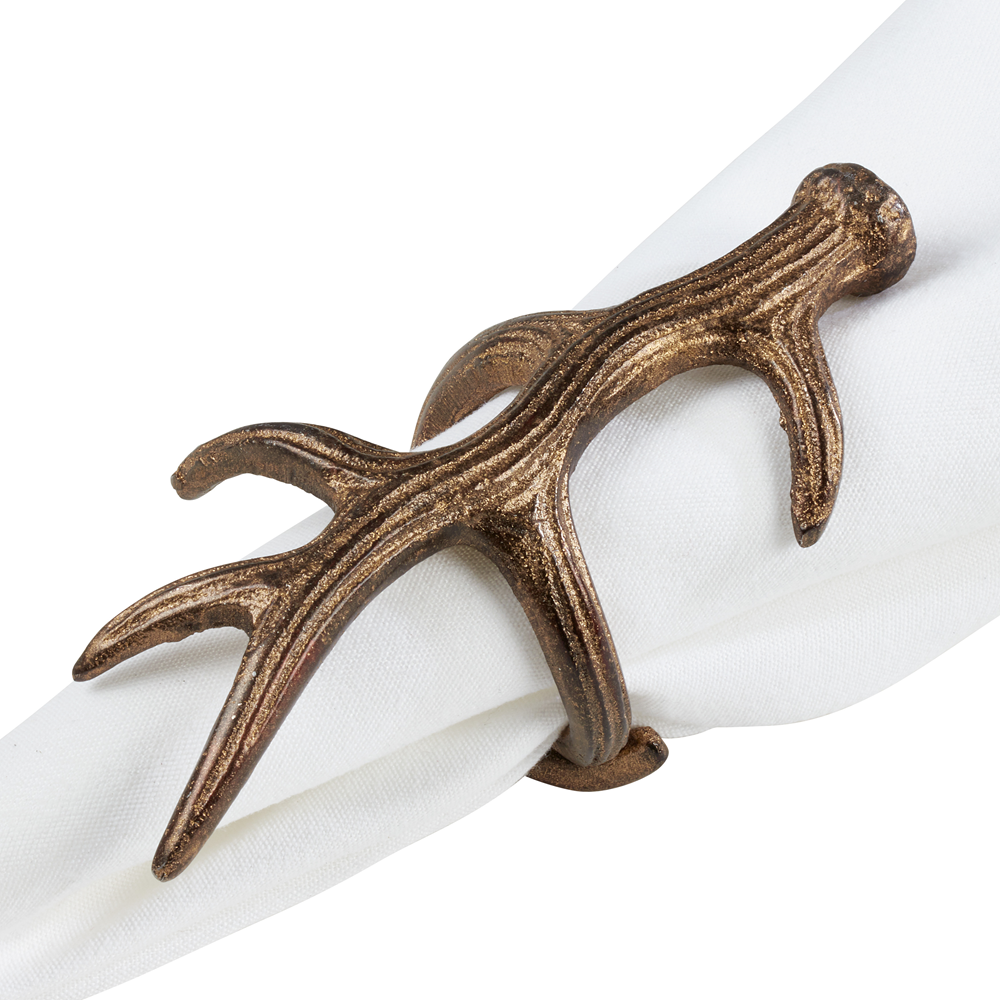 Antler Napkin Ring: Bronze
