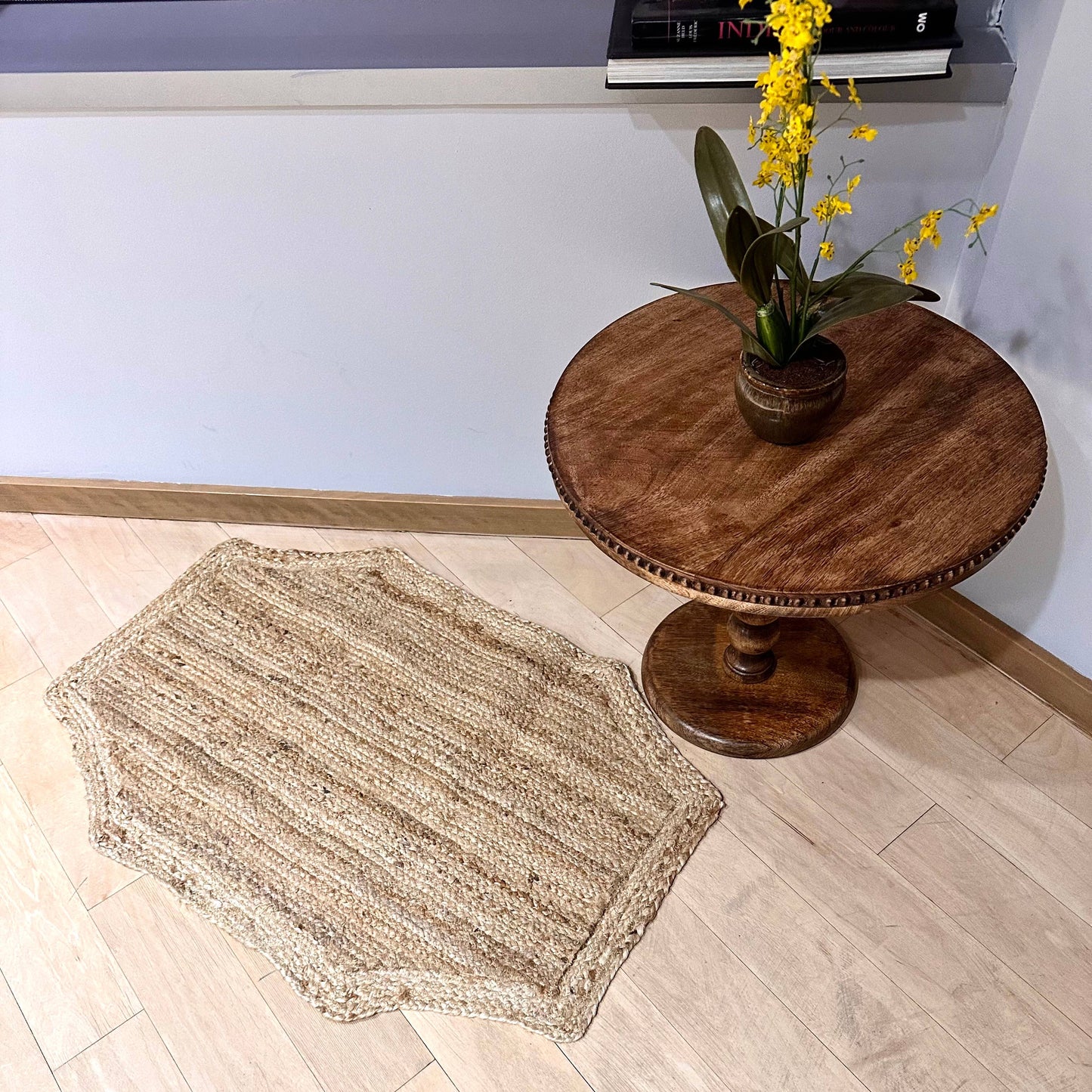 Natural Jute Octagon Rug