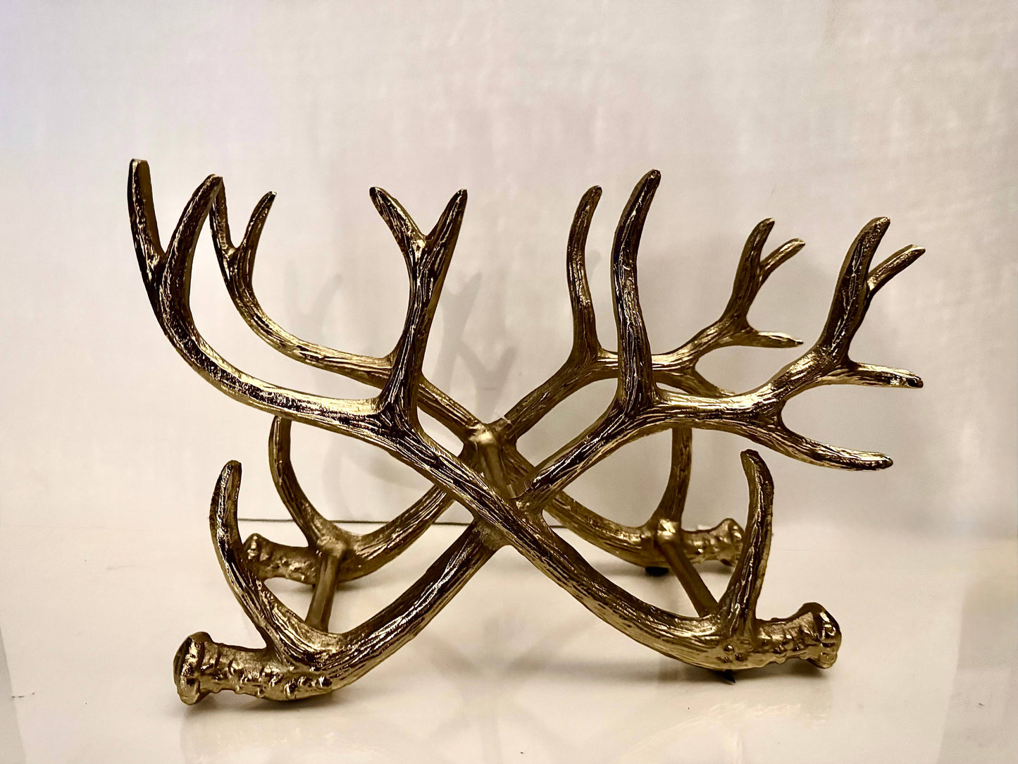 Gold Antler Wine Rack