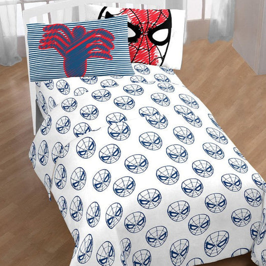 Marvel Spider-Man Twin 3pc Sheet Set Blue/White