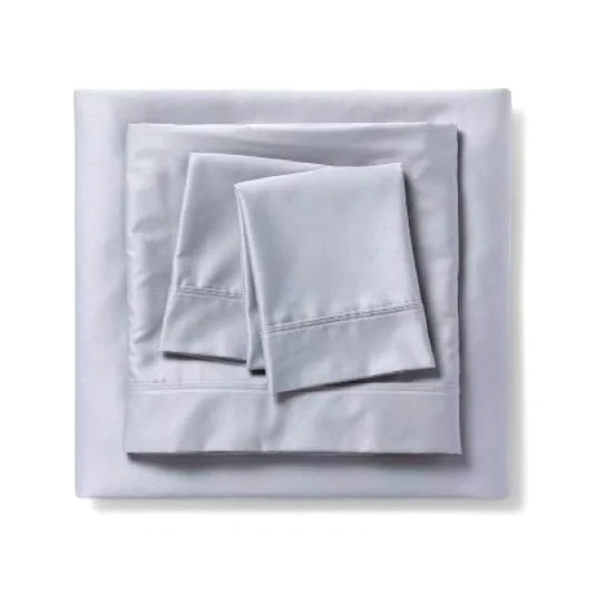 Queen 500 Thread Count Tri-Ease Solid Sheet Set Gray - Threshold
