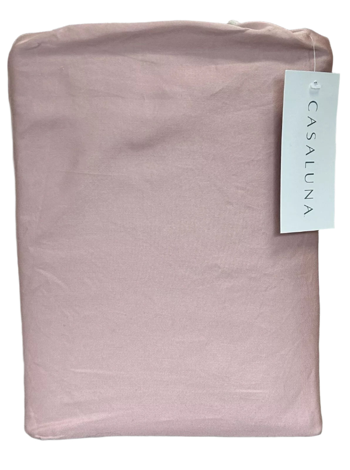 Full 500 Thread Count Washed Supima Sateen Solid Sheet Set Blush - Casaluna