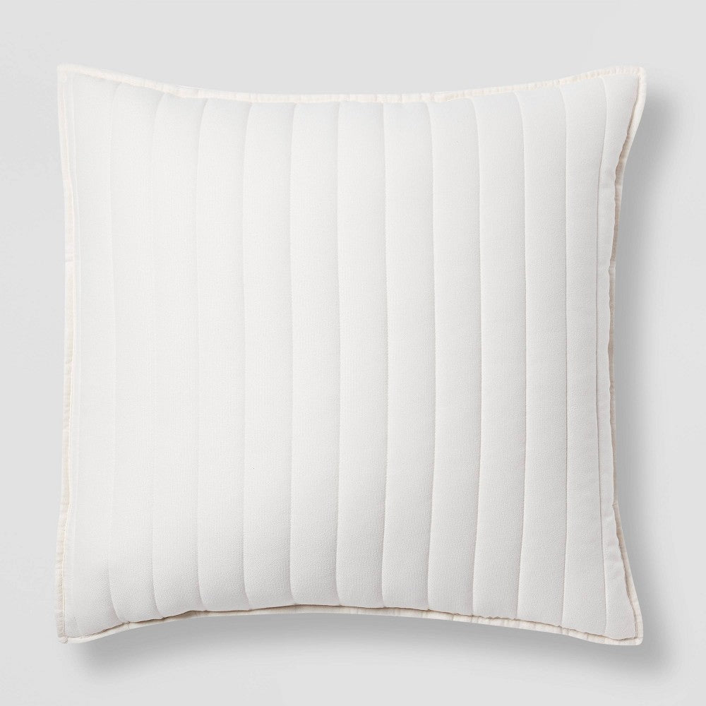 Reversible Faux Fur & Flannel Quilt Sham - Threshold
