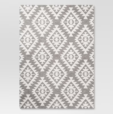 5' X 7' Sahara Gray & White Rug - Threshold