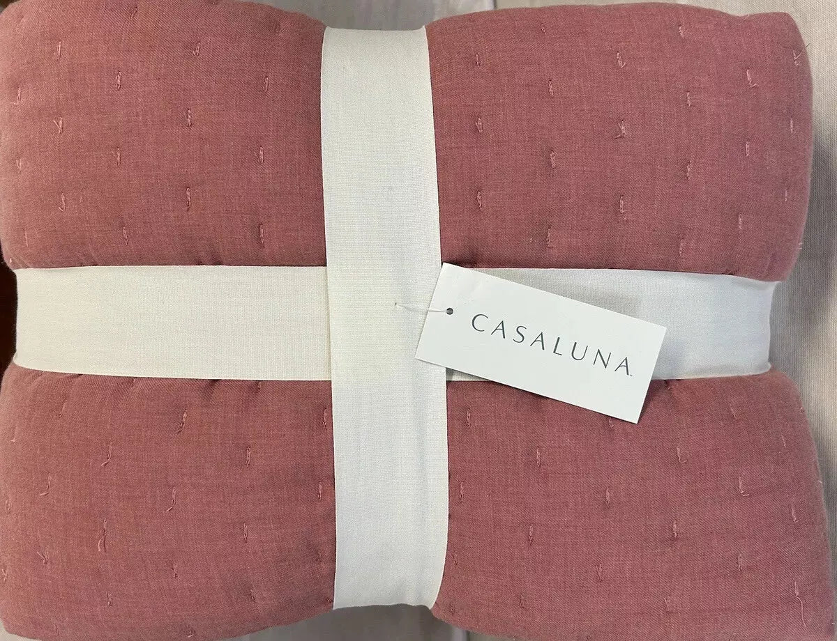 Casaluna Cashmere Quilt Rose Oversized King
