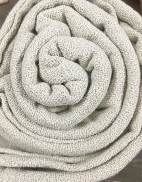 Threshold 100% Cotton Bed Blanket FULL/QUEEN Light Beige Fringe
