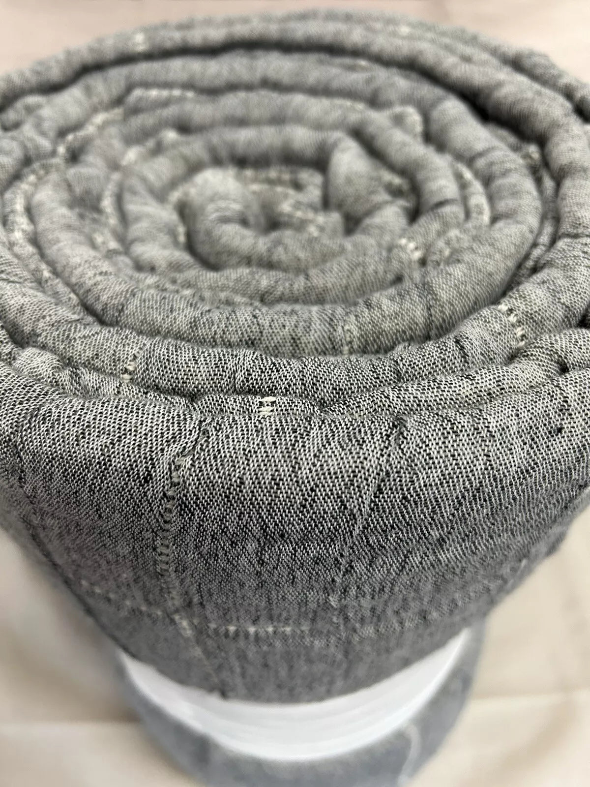 Matelassé Quilted Coverlet Full/Queen Dark Gray - Hearth & Hand
